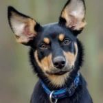 four and a half months old adolescent kelpie